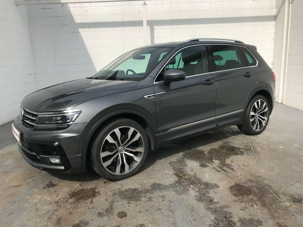 Volkswagen Tiguan 2.0 Tdi R-line Dsg 4Motion Euro 6 Ss SD67JFN Grey #4