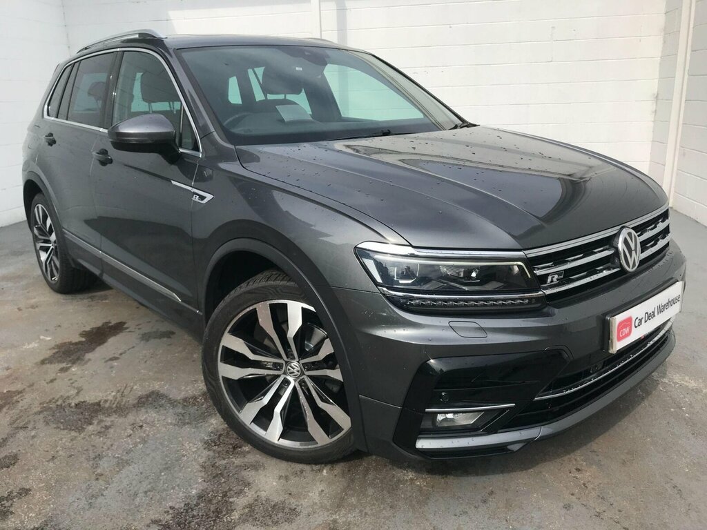 Volkswagen Tiguan 2.0 Tdi R-line Dsg 4Motion Euro 6 Ss SD67JFN Grey #6