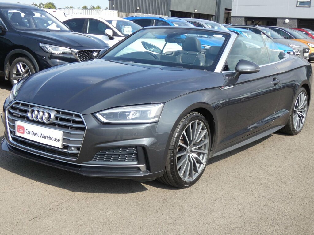 Audi A5 2.0 Tfsi S Line Convertible S Tronic Qu SW68TYZ White #6
