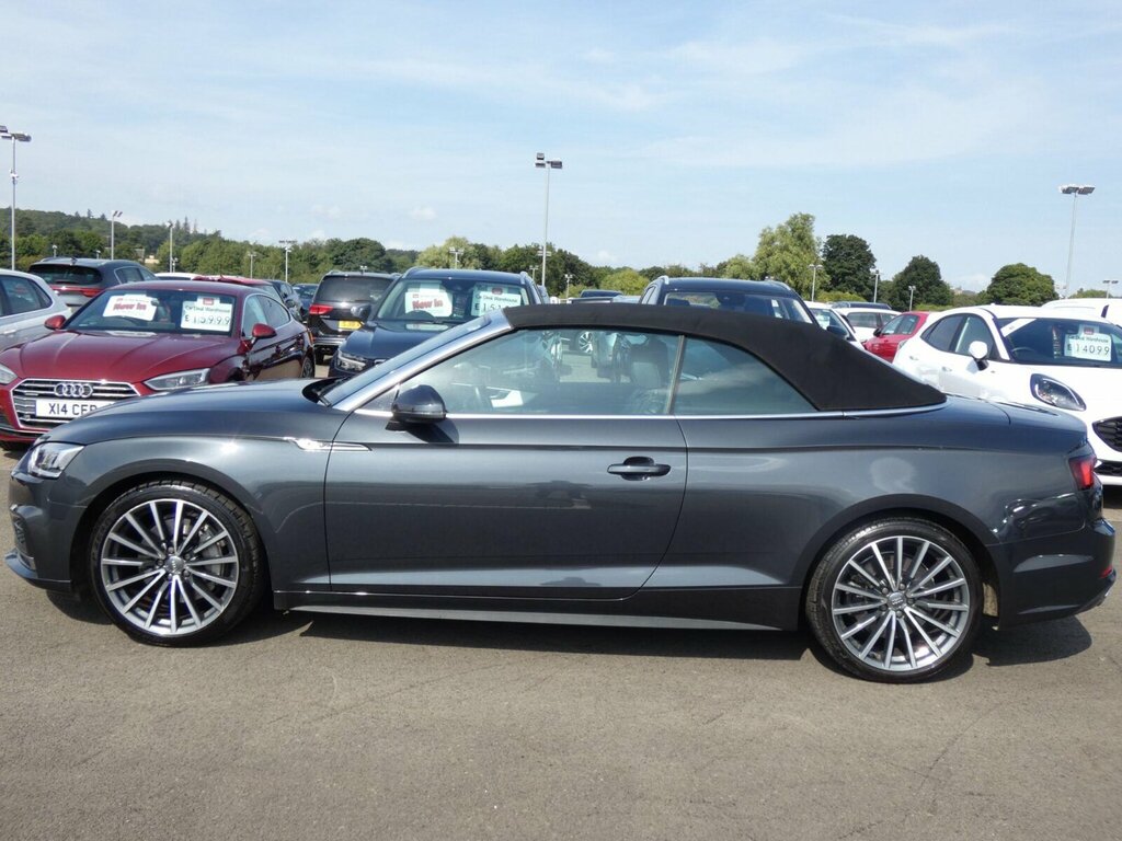 Audi A5 2.0 Tfsi S Line Convertible S Tronic Qu SW68TYZ White #4