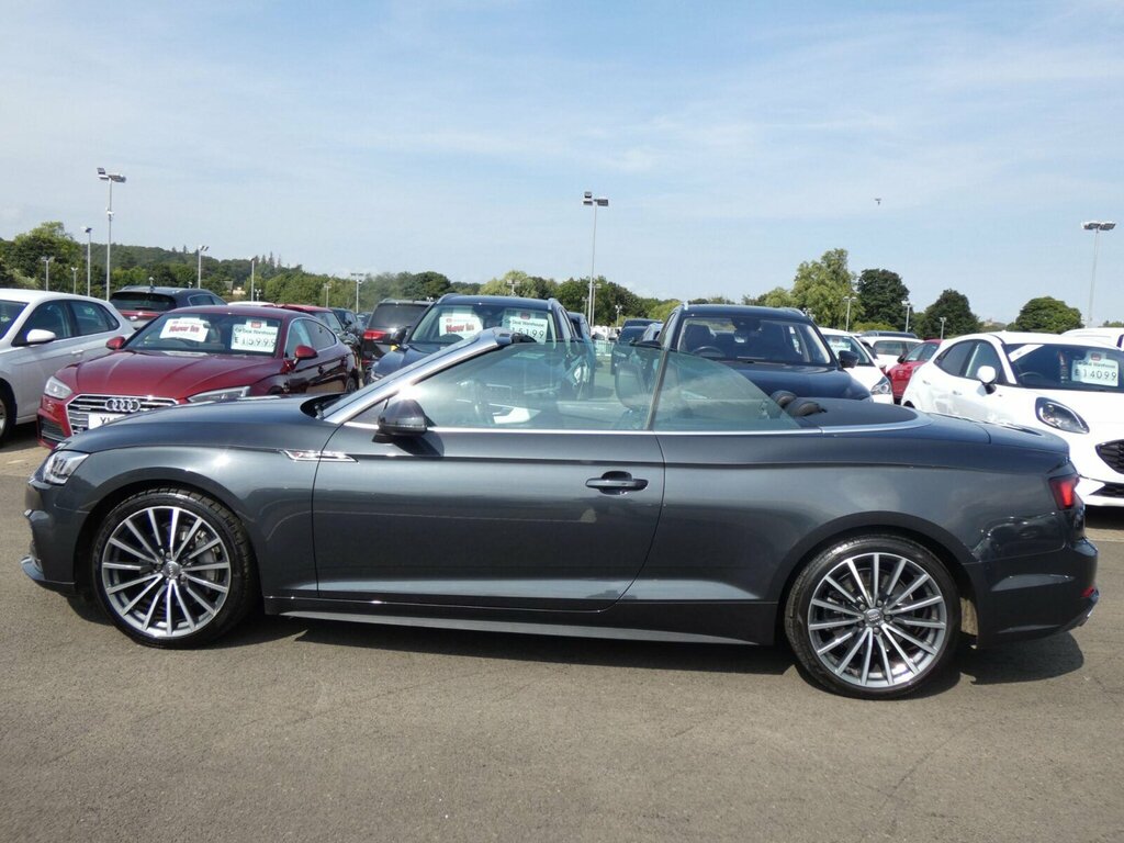 Audi A5 2.0 Tfsi S Line Convertible S Tronic Qu SW68TYZ White #5