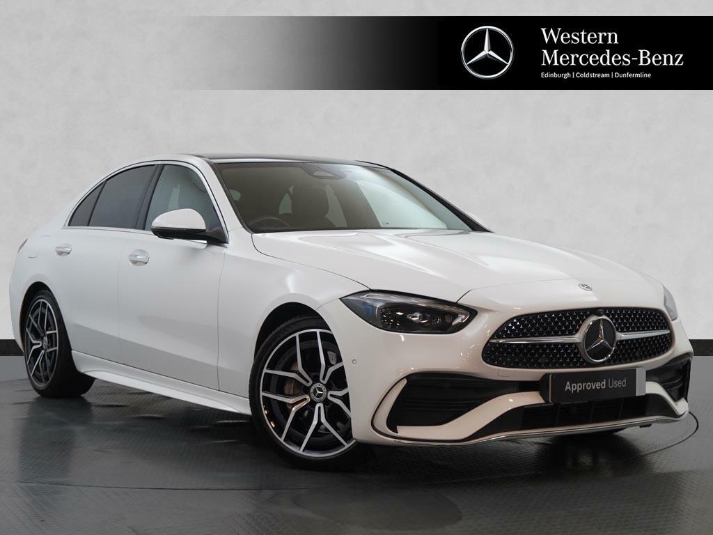 Mercedes-Benz C Class C 220 D Amg Line Premium Plus White