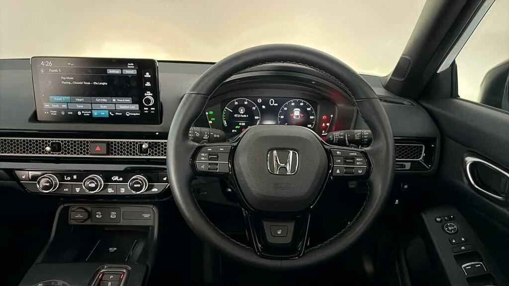 Honda Civic 2.0 Ehev Sport Cvt White #4