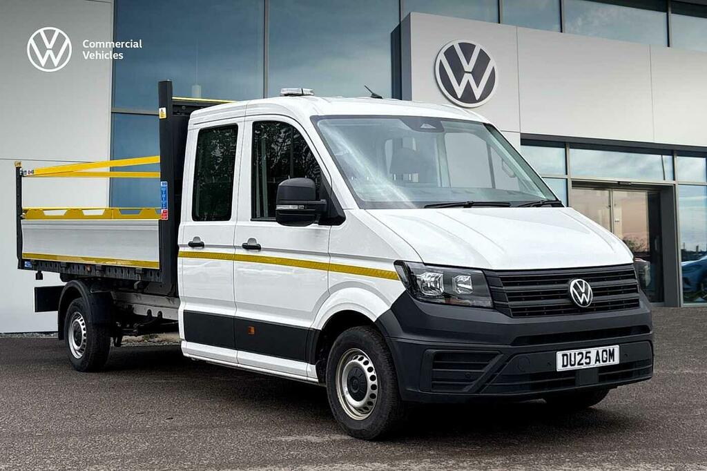 Volkswagen Crafter 2.0 Tdi 140Ps Commerce Etg Tipper Dcab White