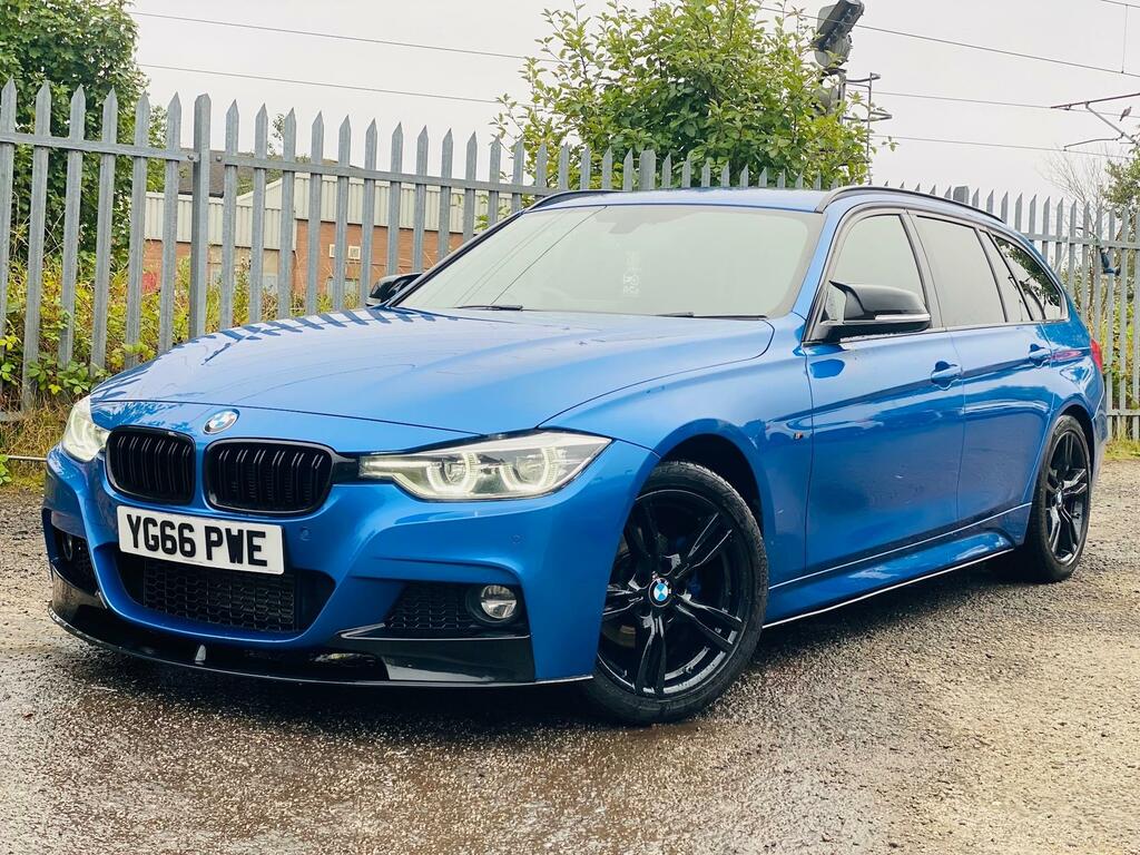 BMW 3 Series 2.0 318D M Sport Touring Estate Fsh Ulez Blue #4