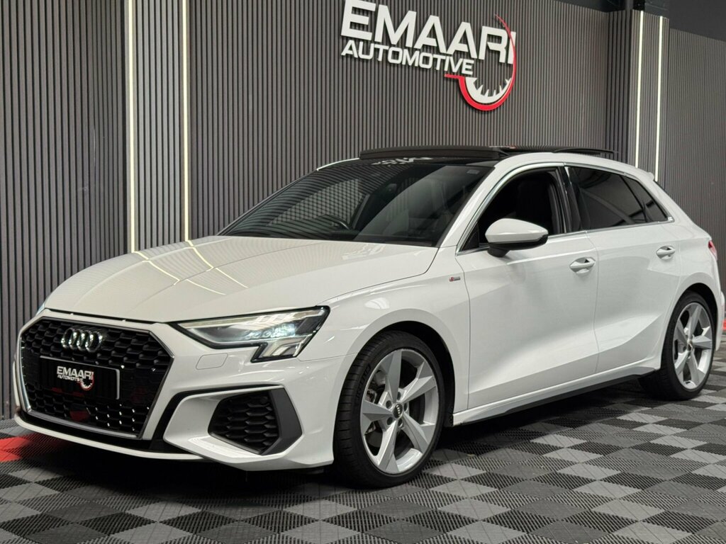 Audi A3 1.5 Tfsi 35 S Line Sportback S Tronic Euro 6 Ss White #2