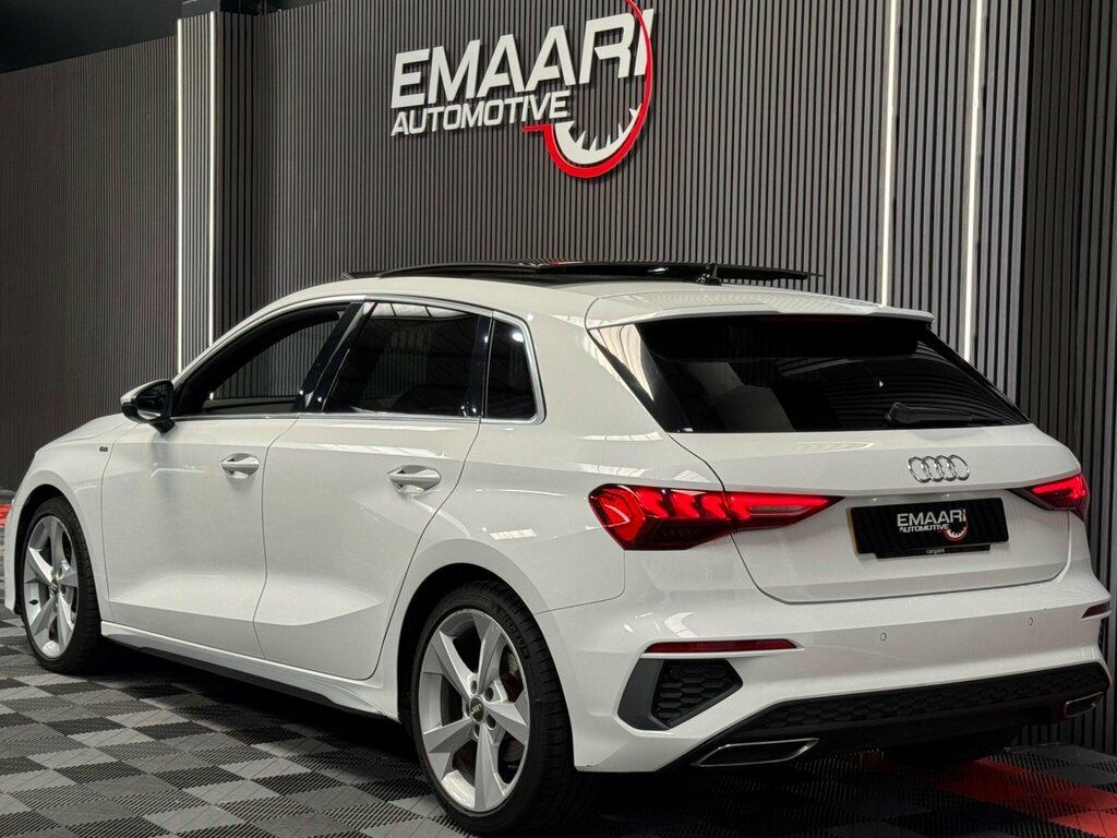 Audi A3 1.5 Tfsi 35 S Line Sportback S Tronic Euro 6 Ss White #3