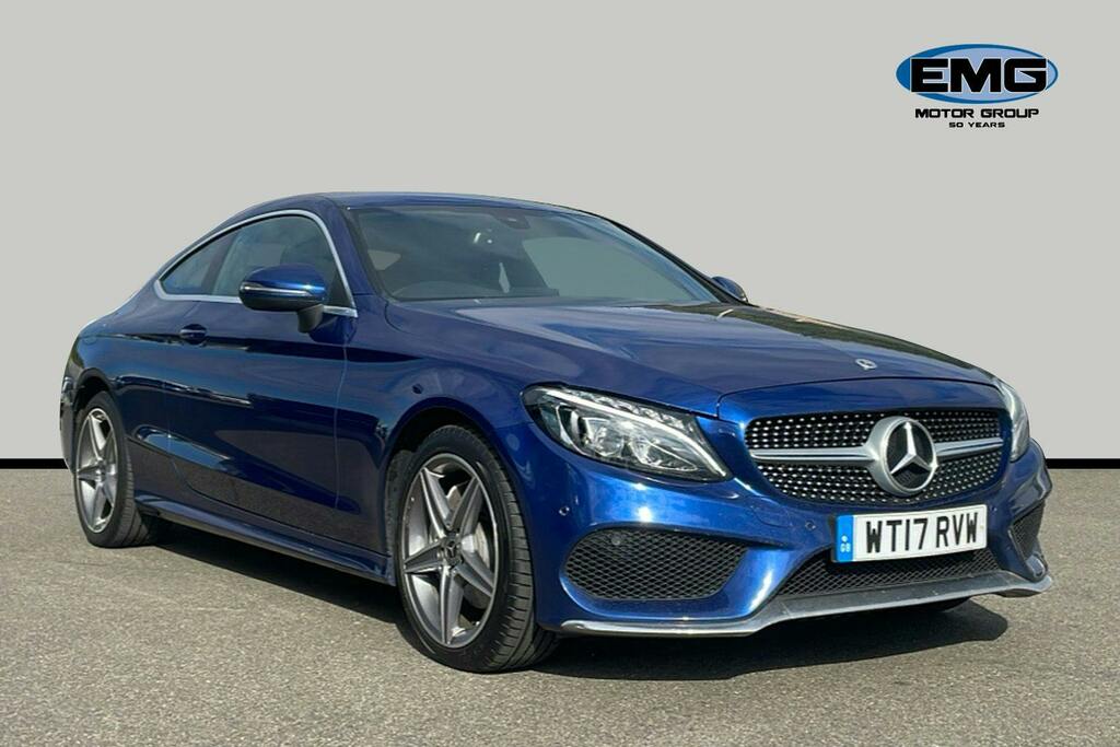 Mercedes-Benz C Class 2.1 C220d Amg Line Coupe G Tronic Plus Blue