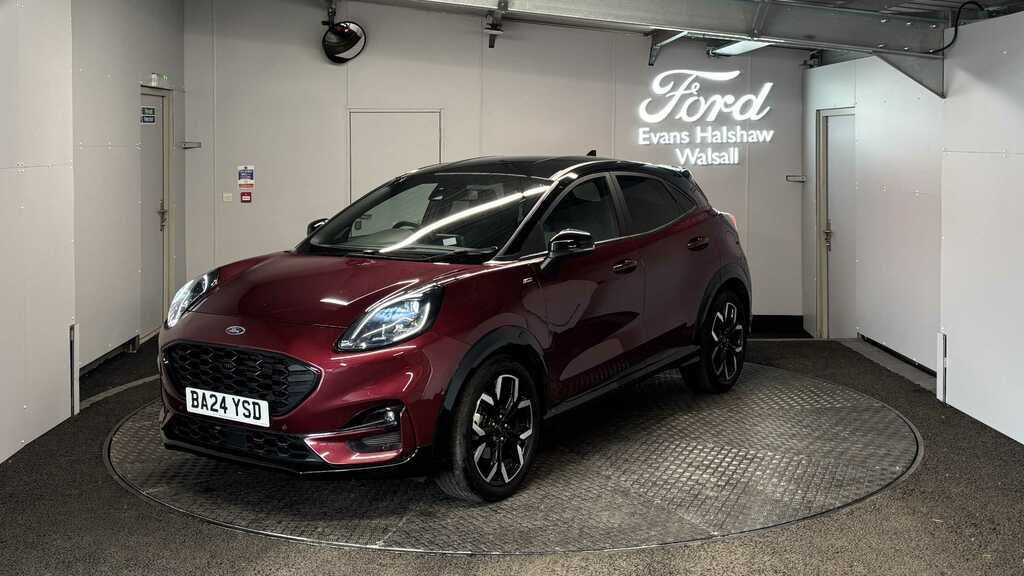 Ford Puma 1.0 Ecoboost Hybrid Mhev 155 Vivid Ruby Ed Dct BA24YSD Red #3