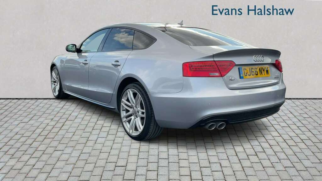 Audi A5 2.0 Tdi 190 Quattro Black Ed Plus S Tronic 5St GJ66NYW Silver #4