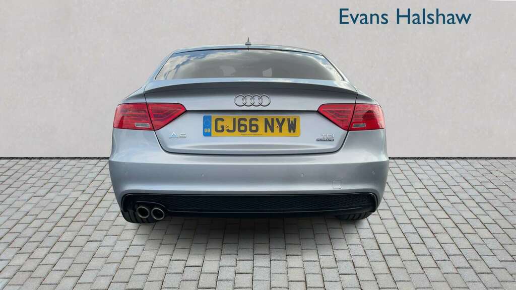 Audi A5 2.0 Tdi 190 Quattro Black Ed Plus S Tronic 5St GJ66NYW Silver #5