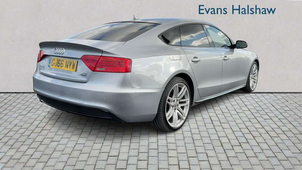 Audi A5 2.0 Tdi 190 Quattro Black Ed Plus S Tronic 5St GJ66NYW Silver #6