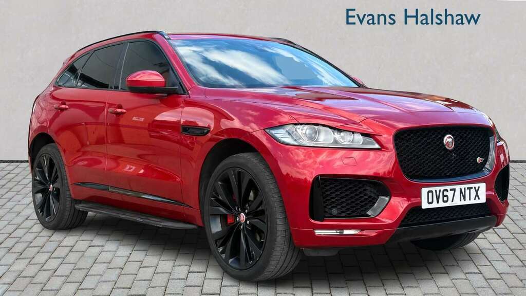 Jaguar F-Pace 3.0D V6 S Awd 2017 OV67NTX Red