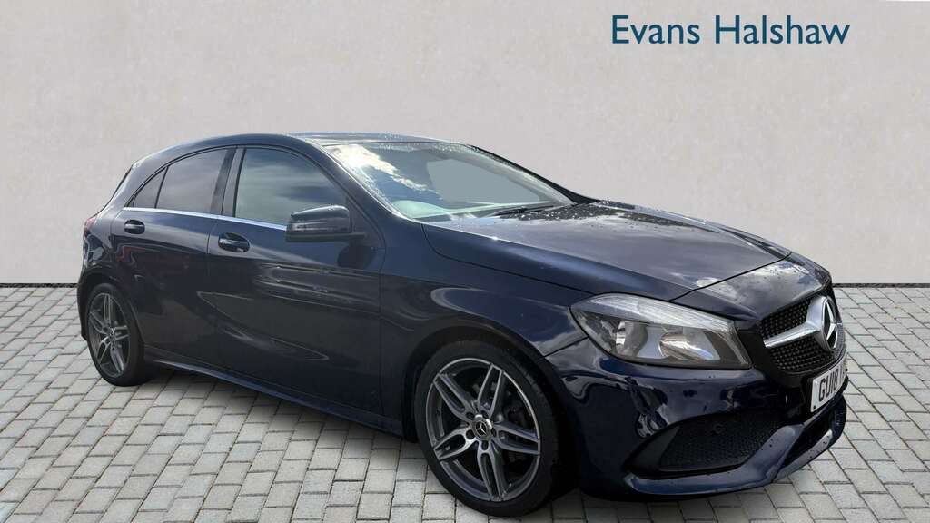 Mercedes-Benz A Class A180d Amg Line 2018 Blue