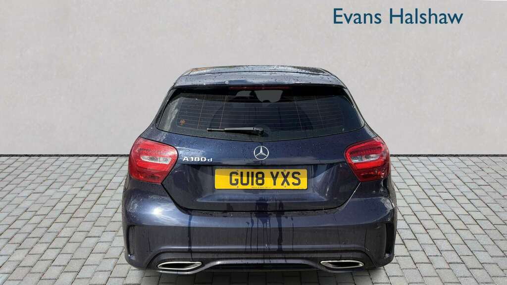 Mercedes-Benz A Class A180d Amg Line 2018 GU18YXS Blue #4