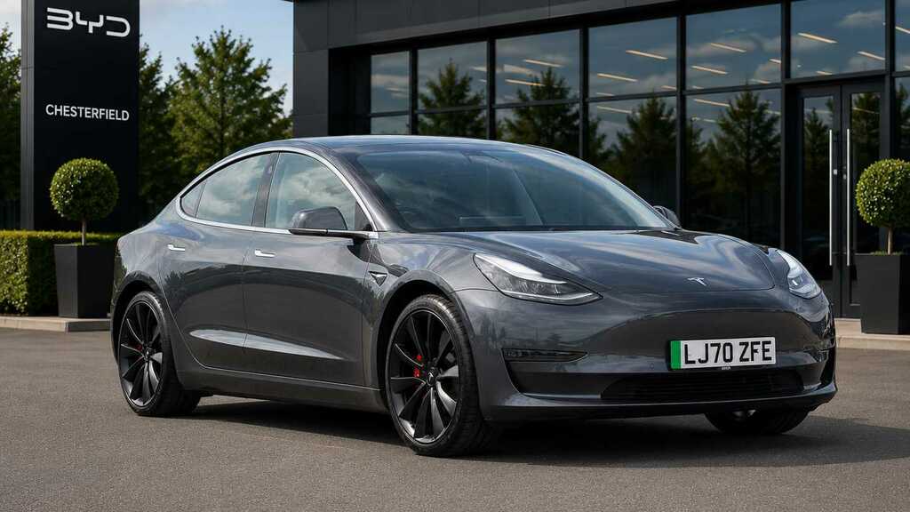 Tesla Model 3 Performance Awd Performance Upgrade 202 LJ70ZFE Silver