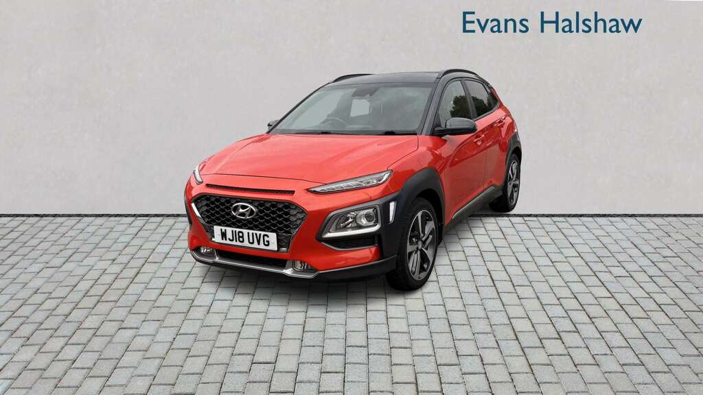 Hyundai Kona 1.0T Gdi Blue Drive Premium Se 2018 WJ18UVG Orange #2