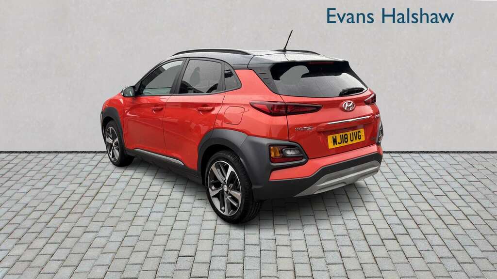 Hyundai Kona 1.0T Gdi Blue Drive Premium Se 2018 WJ18UVG Orange #3