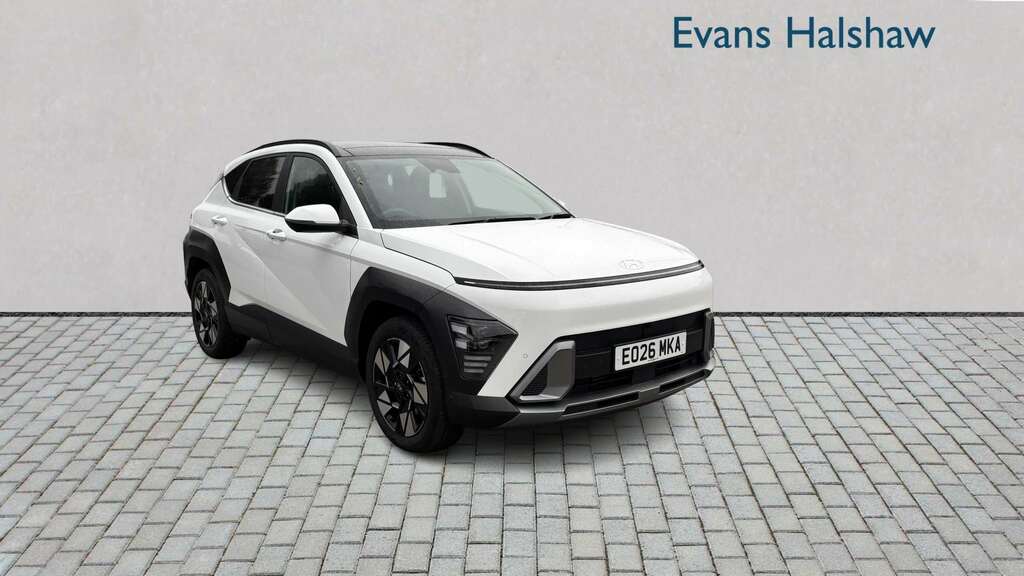 Hyundai Kona 1.6 Hybrid 138 Ultimate Dct 2026 White