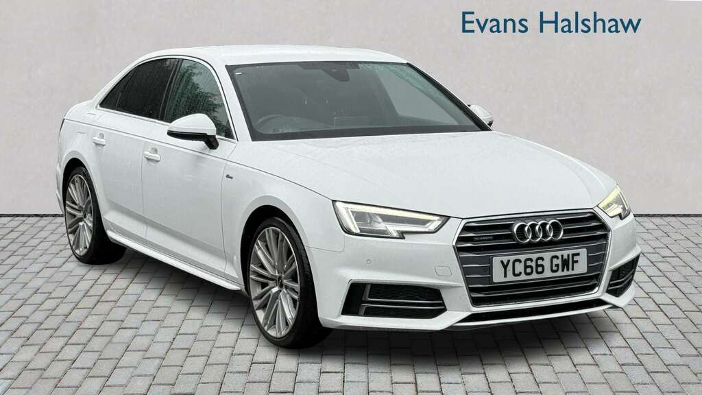 Audi A4 2.0 Tdi 190 Quattro S Line S Tronic 2016 White