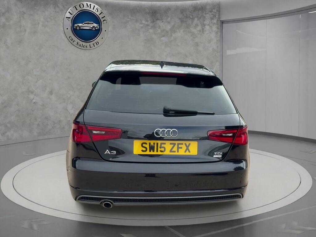 Audi A3 1.6 Tdi S Line Euro 6 Ss SW15ZFX Black #3