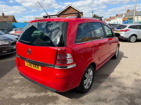 Vauxhall Zafira 1.7 Cdti Ecoflex Elite Euro 5 SJ61VKR Red #3