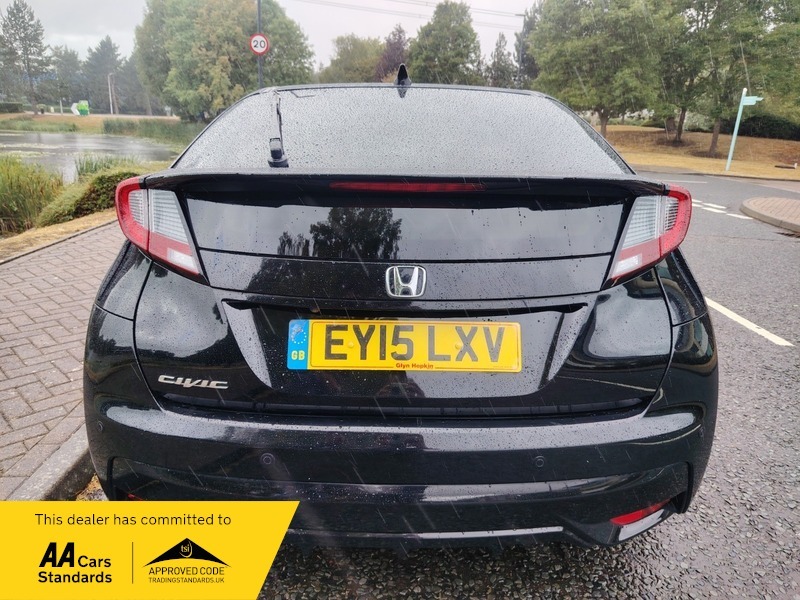 Honda Civic 1.8 I-vtec Sr Hatchback Black #6
