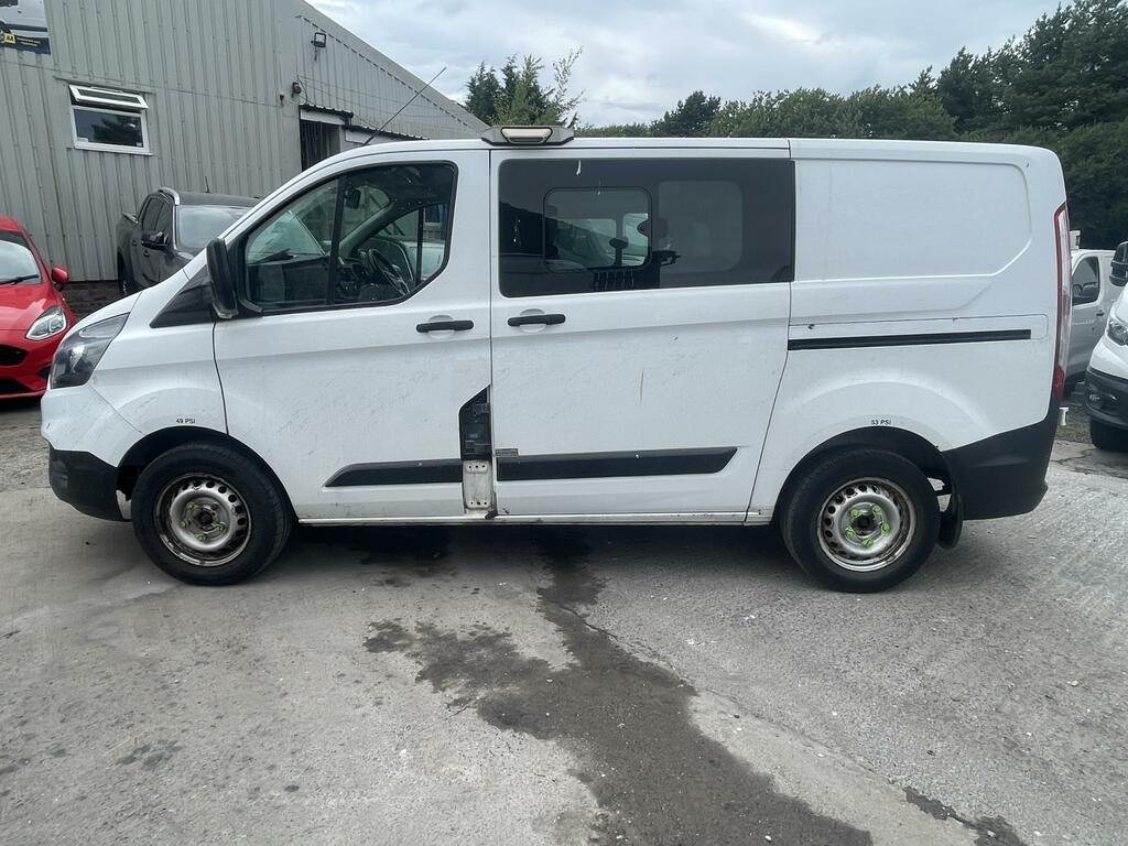 Ford Transit Custom 2.0 320 Ecoblue Crew Van Double Cab Man YR68SUU White #4