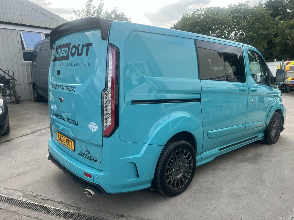 Ford Transit Custom 2.0 320 Ecoblue Ms-rt Crew Van Double Cab Dies LK03OUT Blue #4