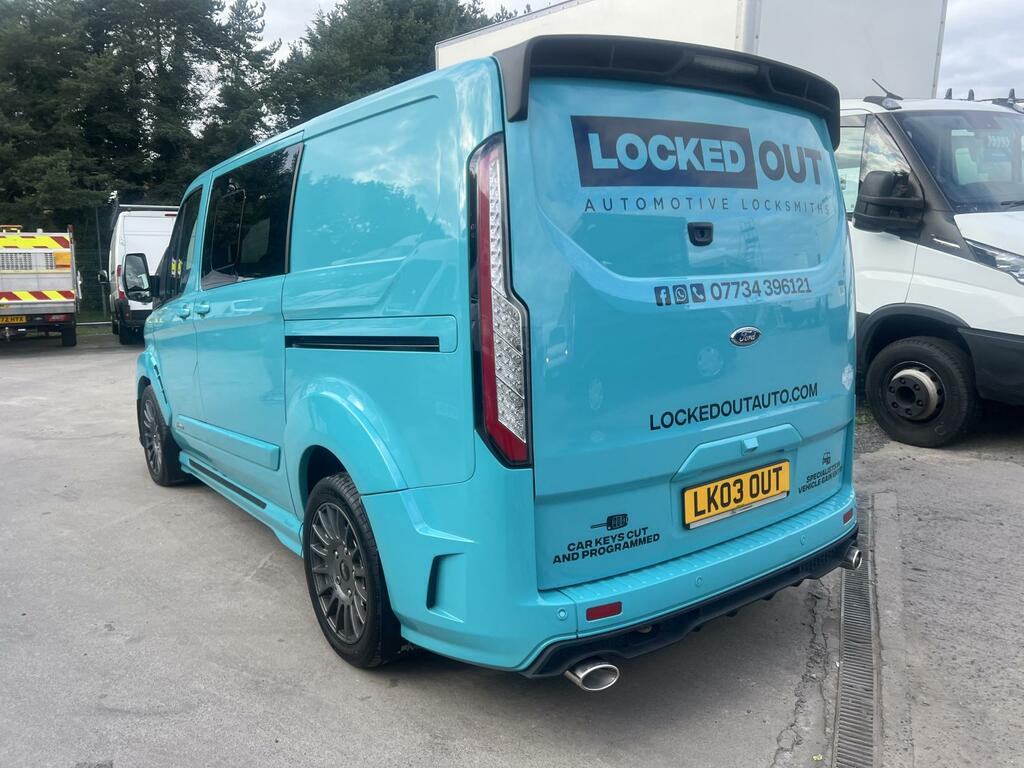 Ford Transit Custom 2.0 320 Ecoblue Ms-rt Crew Van Double Cab Dies LK03OUT Blue #2