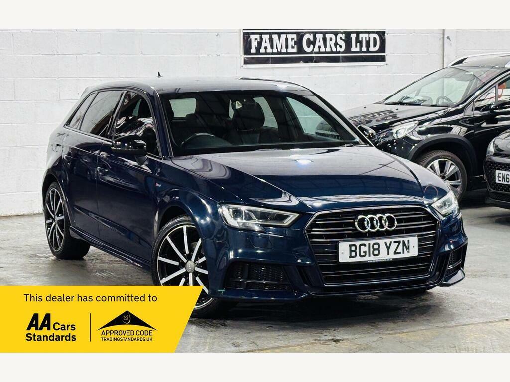 Audi A3 1.6 Tdi Black Edition Sportback S Tronic Euro 6 S Blue
