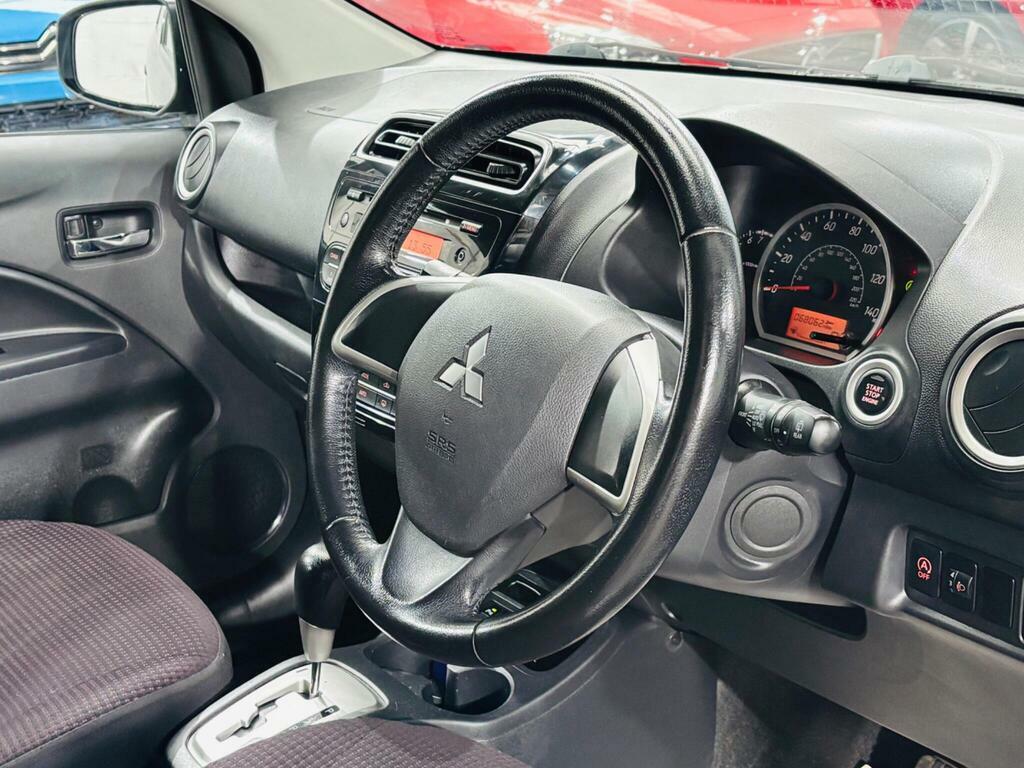 Mitsubishi Mirage Hatchback White #10