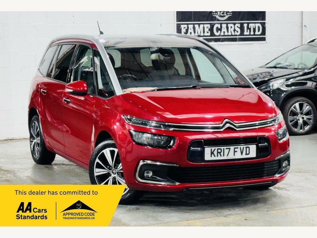 Citroen Grand C4 Picasso 1.6 Bluehdi Flair Eat6 Euro 6 S S Red