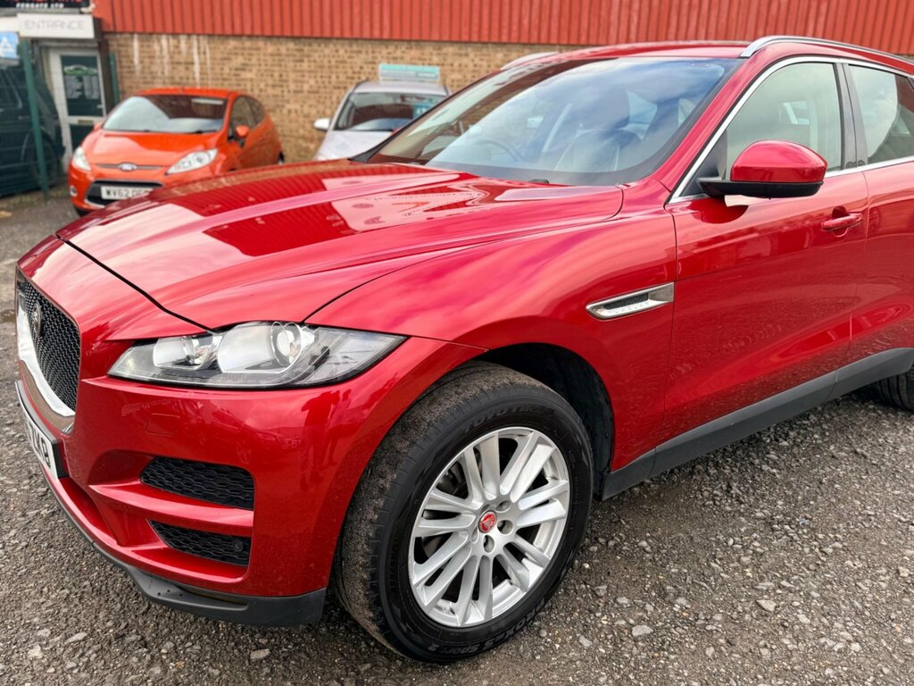 Jaguar F-Pace 2.0 D180 Portfolio Awd Euro 6 Ss YN66ZKO Red #2