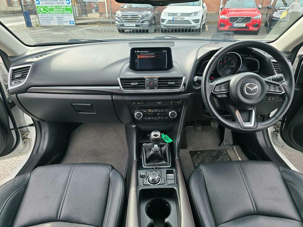 Mazda 3 Hatchback 2.0 Skyactiv-g Sport Nav Euro 6 Ss YO18GMZ White #2