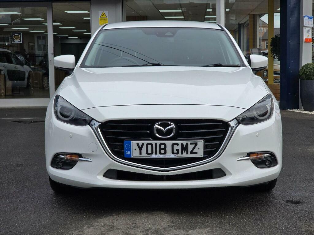Mazda 3 Hatchback 2.0 Skyactiv-g Sport Nav Euro 6 Ss YO18GMZ White #6