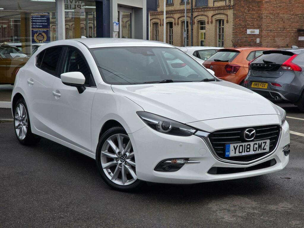 Mazda 3 Hatchback 2.0 Skyactiv-g Sport Nav Euro 6 Ss YO18GMZ White #5