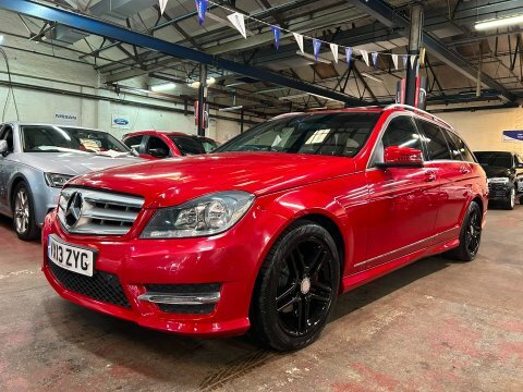 Mercedes-Benz C Class C220 Cdi Blueefficiency VX13ZYG Red #3