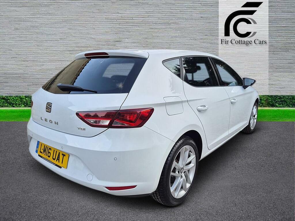 Seat Leon Hatchback 1.6 Tdi Se Dsg Euro 6 Ss 201616 White #5