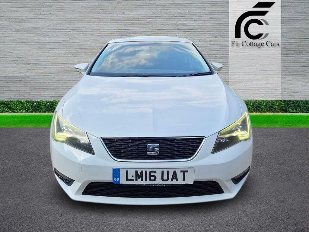 Seat Leon Hatchback 1.6 Tdi Se Dsg Euro 6 Ss 201616 White #2