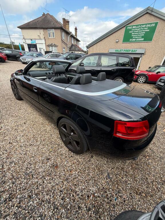 Audi A4 Cabriolet 2.0 Tdi S Line MJ06STZ Black #3