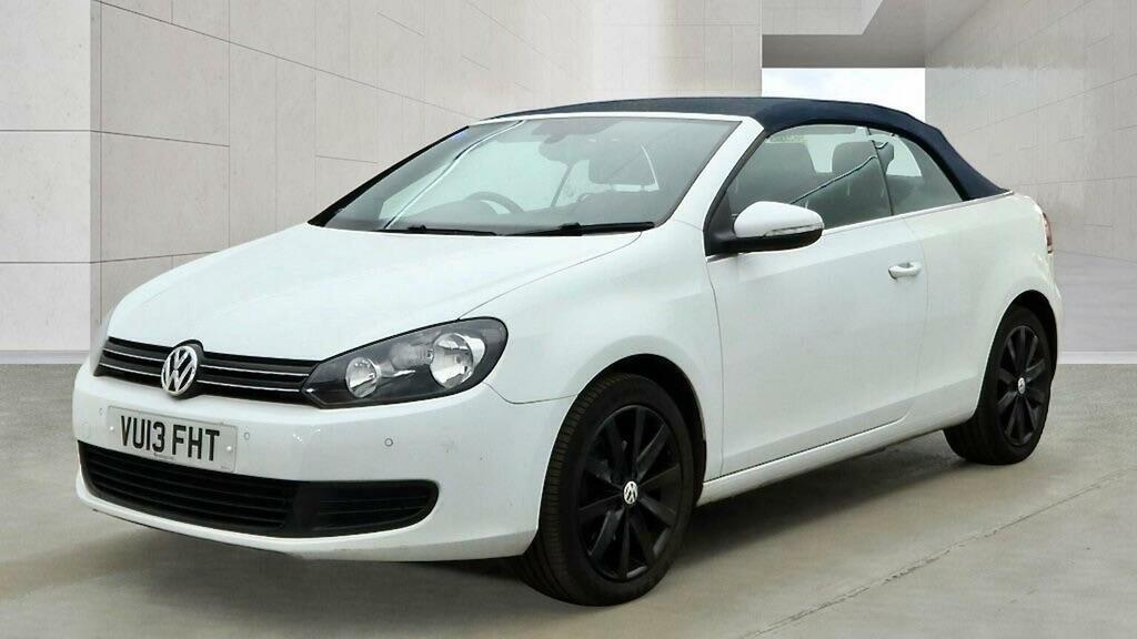 Volkswagen Golf Convertible 1.6 Tdi Bluemotion Tech Se Cabriolet E White #3