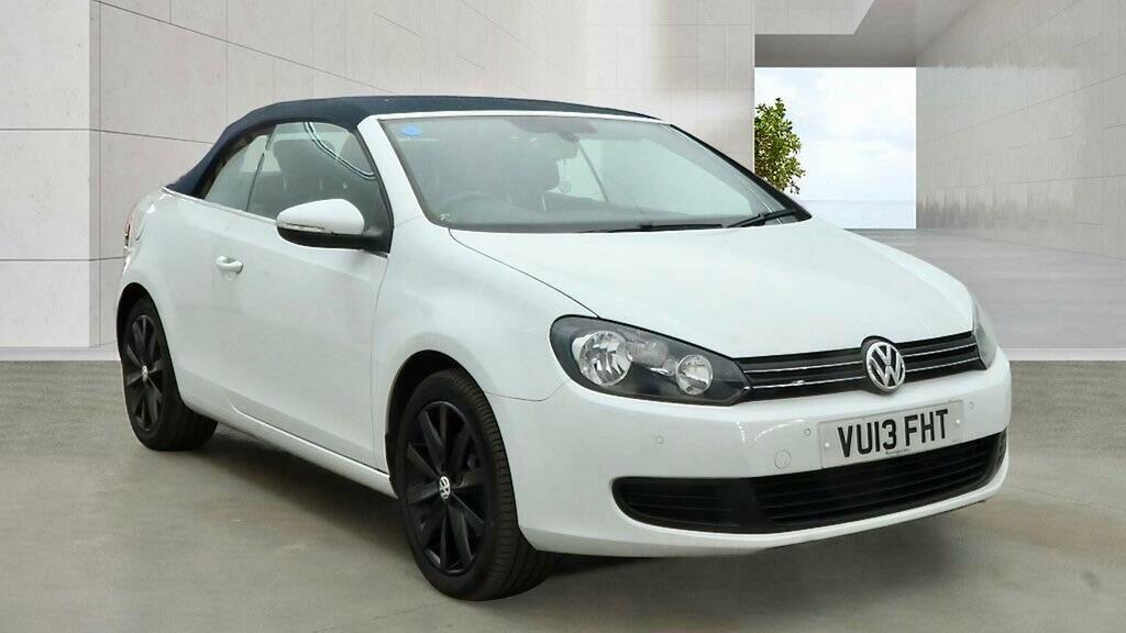 Volkswagen Golf Convertible 1.6 Tdi Bluemotion Tech Se Cabriolet E White #2
