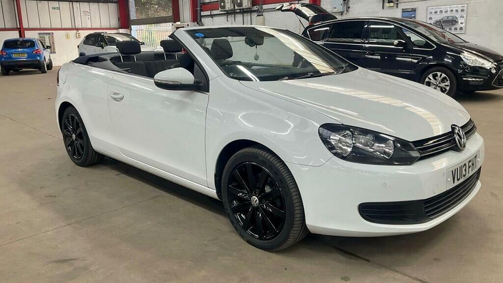 Volkswagen Golf Convertible 1.6 Tdi Bluemotion Tech Se Cabriolet E White