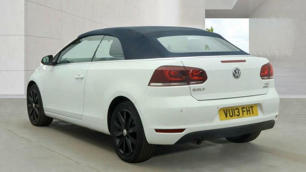 Volkswagen Golf Convertible 1.6 Tdi Bluemotion Tech Se Cabriolet E White #5