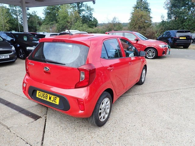 Kia Picanto Hatchback GU68WJE Red #2