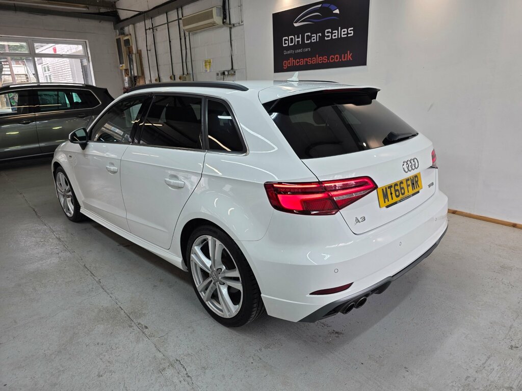 Audi A3 1.4 Tfsi Cod S Line Sportback Eu MT66FWR White #3