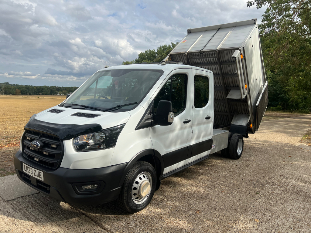 Ford Transit Custom 350 Leader Crewcab Tipper 7 Seater Brit Tip LP23ZJE #2