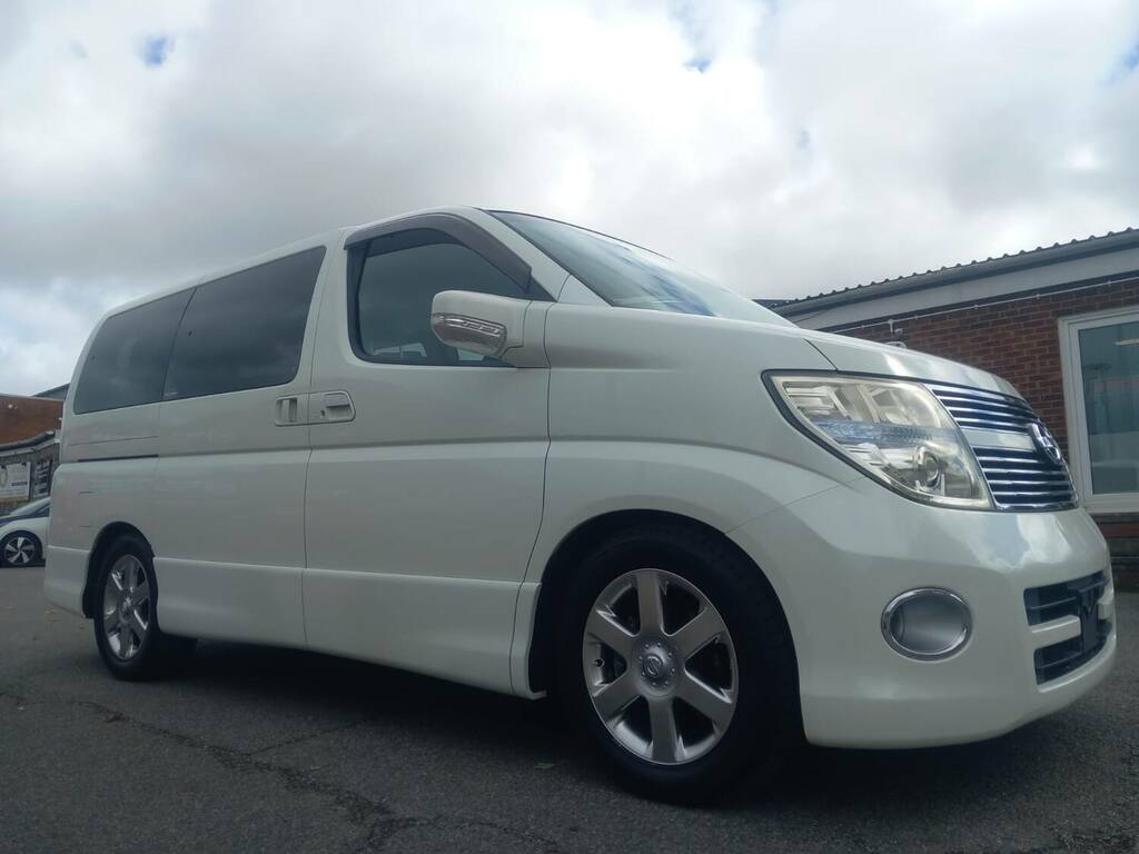 Nissan Elgrand 2.5 Black Leather Only 70,000 Miles 70K White #6