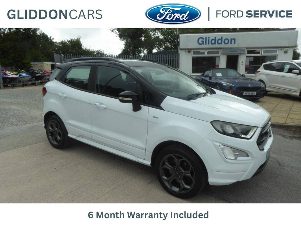 Ford Ecosport 1.0 Ecoboost St-line Navigation 125 Ps 2 Owners Fr White